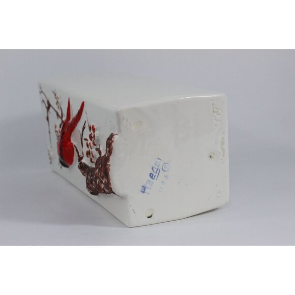 Vintage Haeger USA Bird Vase Relief Pottery Ceramic 10 Inch Mid Century - Picture 12 of 12